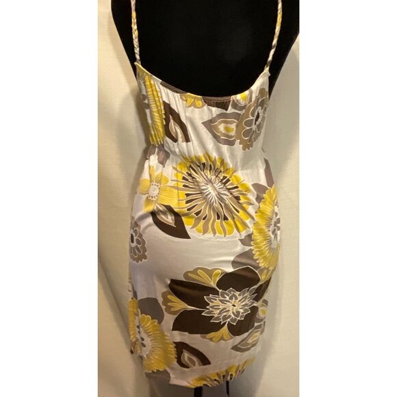 Buffalo David Bitton Avalona Medium Blue Yellow Floral One Shoulder Dress NWT - Picture 3 of 4